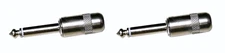 (2 PACK) SWITCHCRAFT 380 1/4" Compact Mono TS Cable Mount Plug w/ 1" Barrel