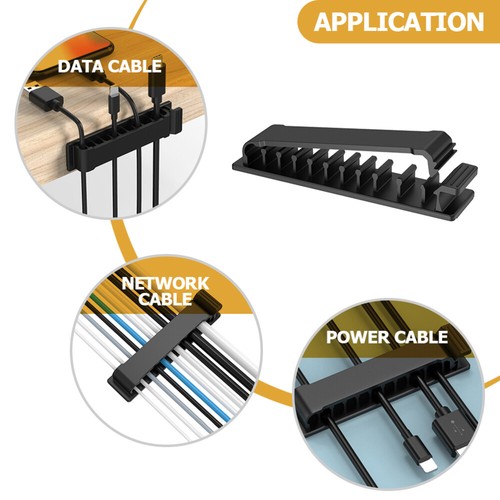 4pcs Cord Clips Cable Management Clips Wire Clips Cord Holder Cord Keeper - Afbeelding 10 van 11