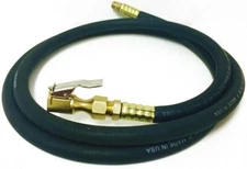 Inflation Hose and Air Chuck Assemby Corghi Tire Changer Machine Rubber 11 Foot 