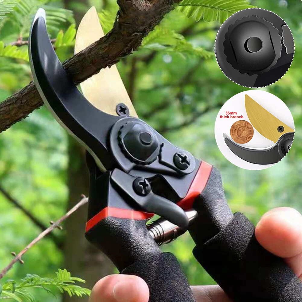 Pruning Shears Hand Pruner Garden Shears Pruners for Gardening Heavy Duty  Garden Scissors Clippers Red Or Black