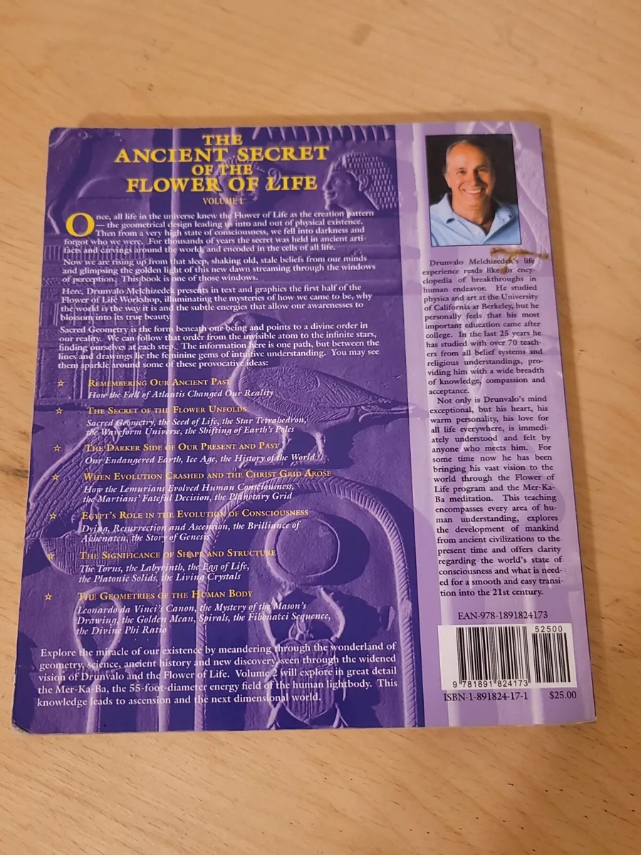 The Ancient Secret of the Flower of Life, Vol. 1 1st (first) Edition by  Drunvalo Melchizedek published by Light Technology Publishing (1999)  Perfect Paperback: Drunvalo Melchizedek: : Books