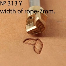Angle Rope Leather Stamp Tools Stamps Stamping Carving Brass Tool Crafts 313Y