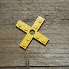 LEGO 3461 Bright Yellow Vintage Propeller 4 Blade 5 x 5 with Center Hole Qty 1
