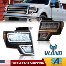VLAND LED Headlights for Ford F150 F-150 2009-2014 XL SVT STX FX2 FX4 Cab Pickup
