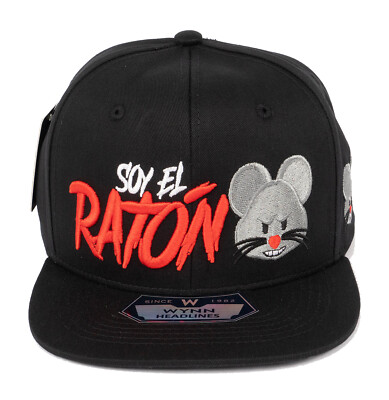 Mexico Soy El Raton Embroidered Snapback Flat Bill Baseball Cap