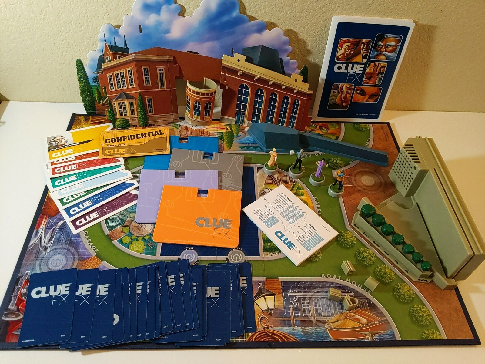 Parker Brothers Clue FX Board Game Electronic Talking 2003 Complete Set ...