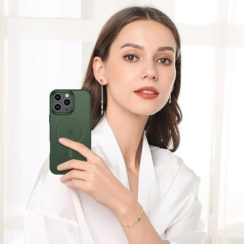 for iPhone 16 Pro Max Case 2024, Phone case iPhone 16 Pro Max Magnetic Green - 第 2/7 張圖片