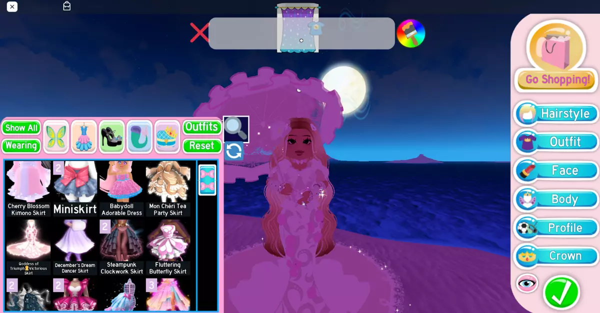 Royale High Roblox SET of 2 Skirts Mon Chéri Tea Party Skirt + Darling  Valentina