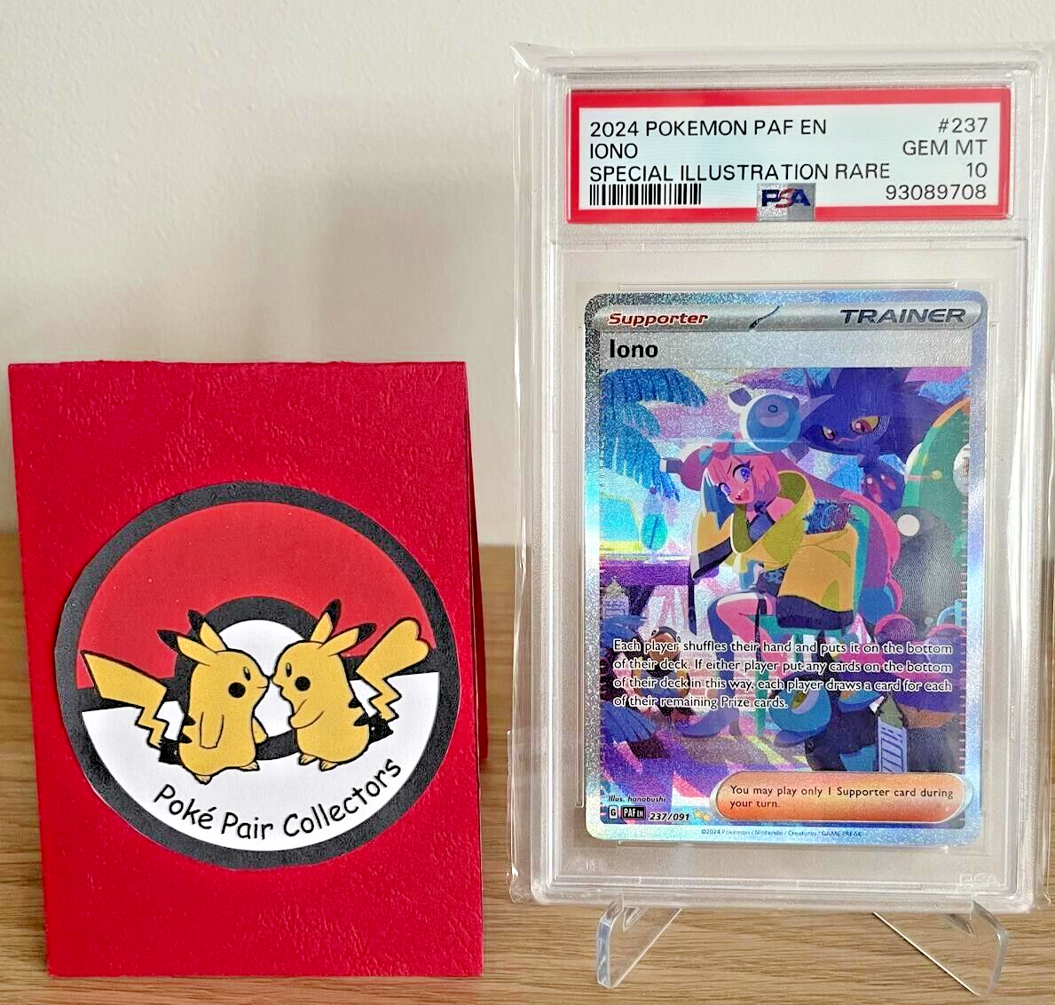 Iono PSA 10 237/091 SIR - Paldean Fates (English) - GEM MINT | eBay UK
