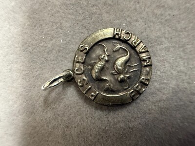 Vintage 925 Sterling Silver Pisces Feb-March The Fish Zodiac Charm ...