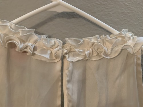 Sunny Leigh NWT $59 - 100% Polyester Sleeveless Ivory Blouse Size XL - Picture 3 of 8