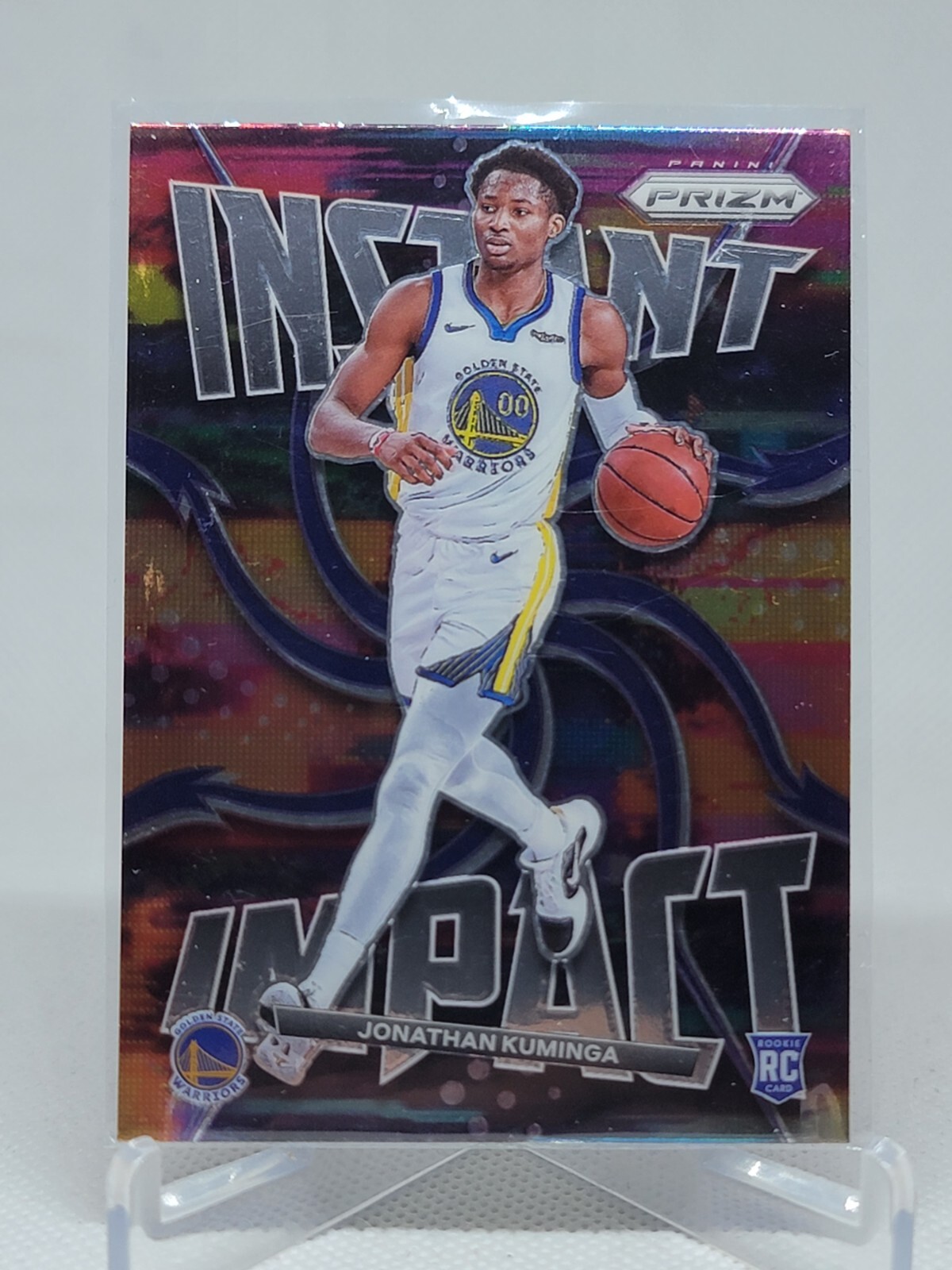 Jonathan Kuminga 2021-22 Prizm Instant Impact #7 RC Golden State Warriors D9A