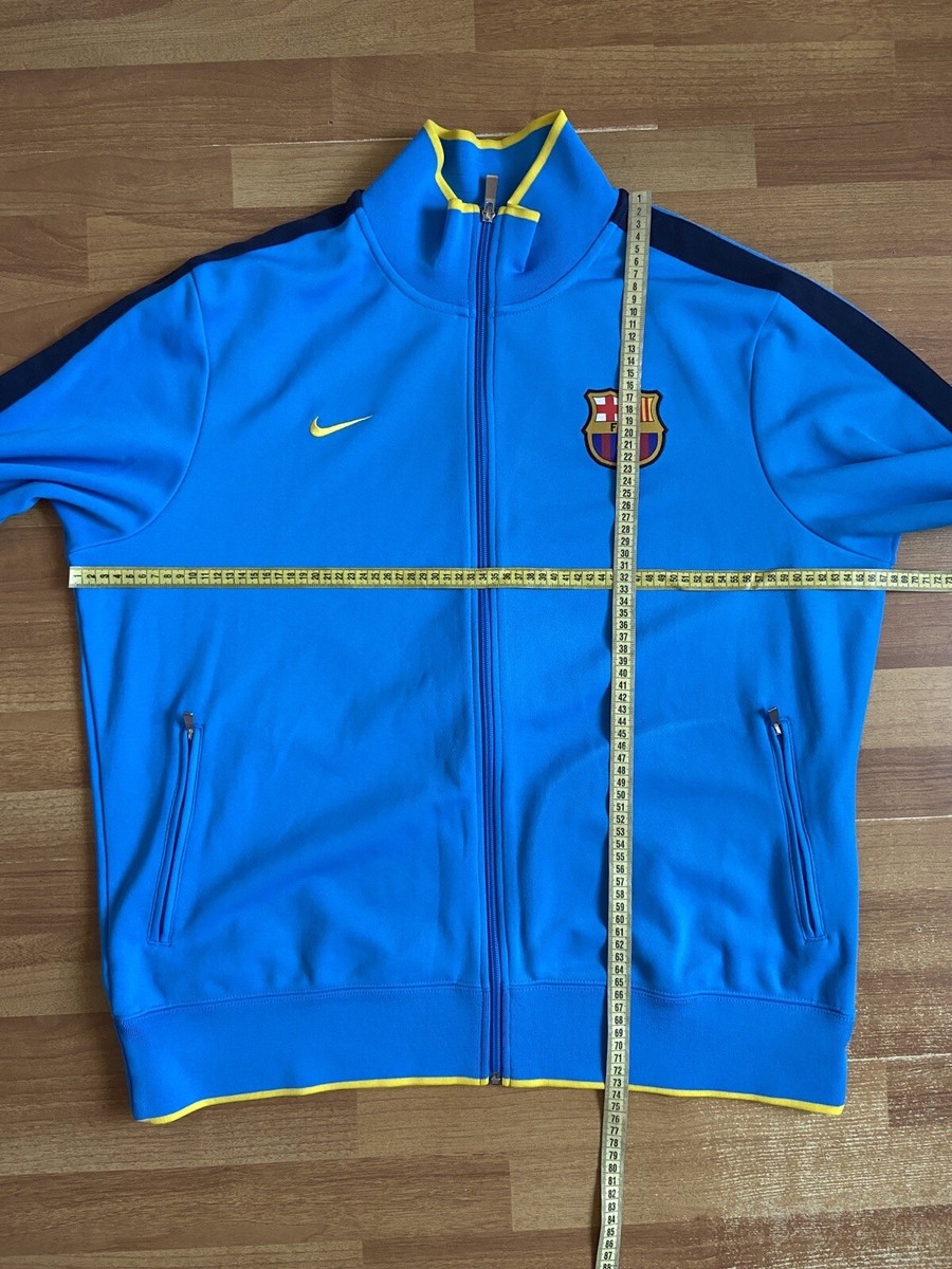 BARCELONA FOOTBALL SOCCER TRACK TOP JACKET NIKE sz XXL MEN