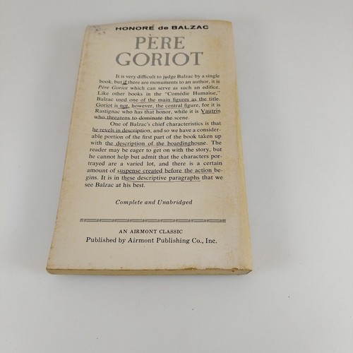 Pere Goriot by Honore de Balzac 1965 Airmont Classics CL84 Paperback - Picture 6 of 12