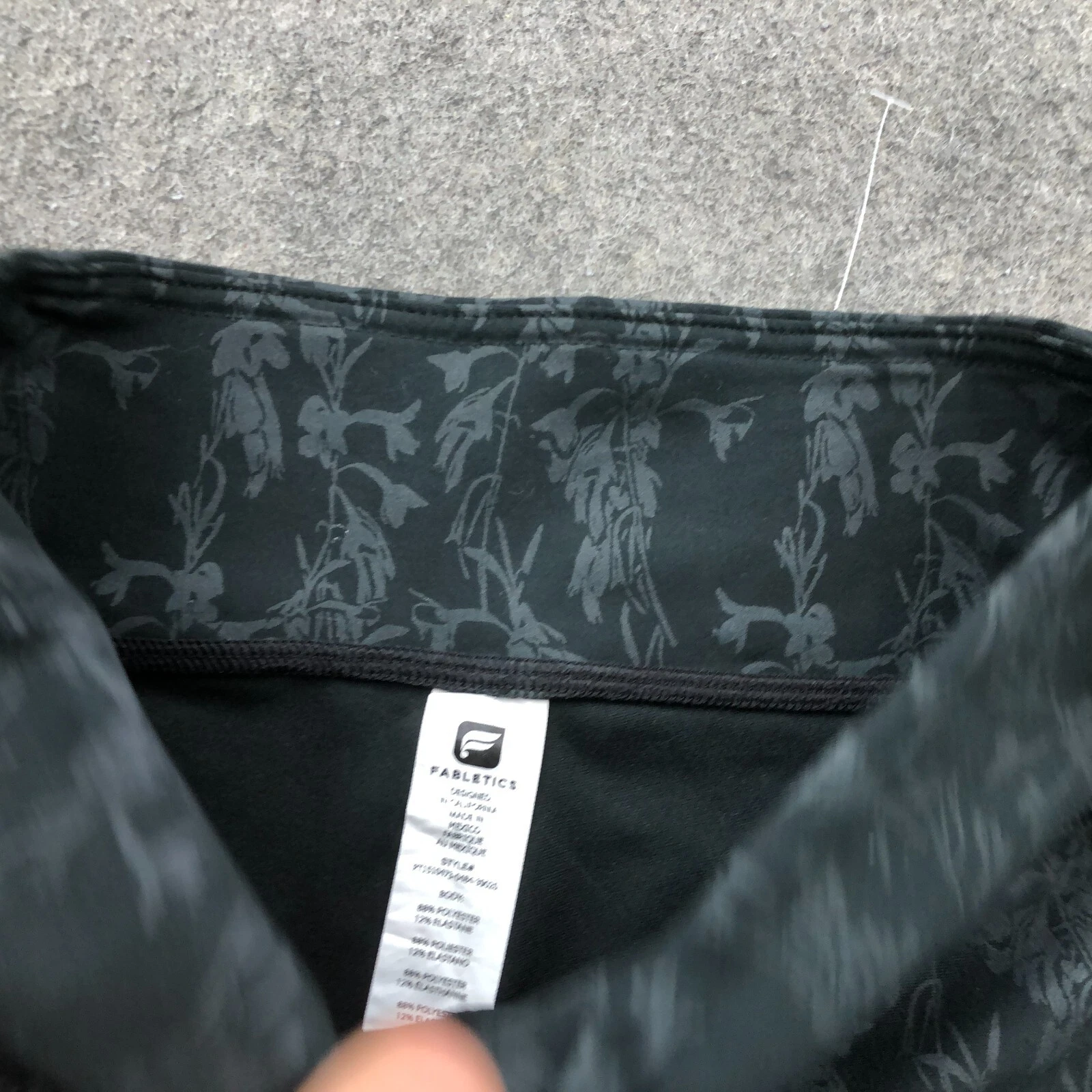 fabletics paisley floral yoga workout outdoors hiking leggings