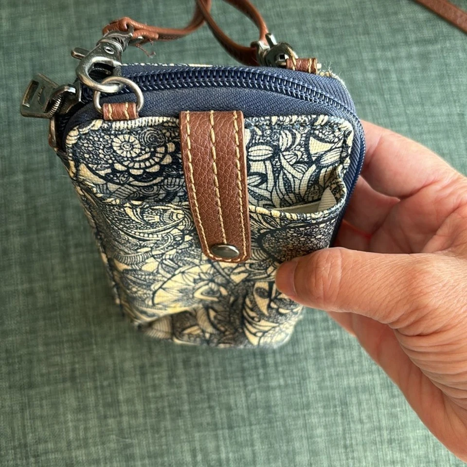 SAKROOTS SMARTPHONE BANDOLERA CARTERA DISEÑO AZUL SOL CORREA AJUSTABLE NUEVO SIN ETIQUETAS Foto 4 de 4