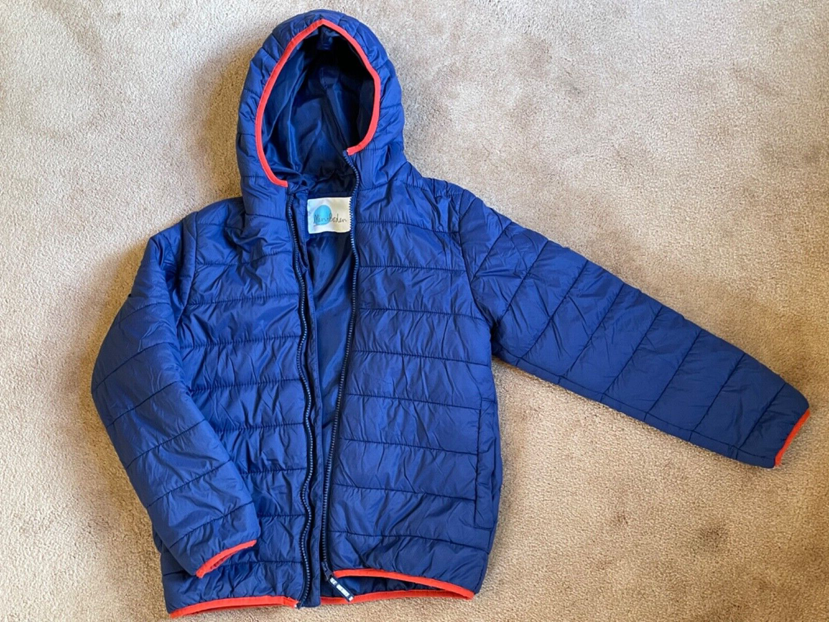 Mini Boden Boys Blue Lightweight Padded Jacket/Coat Age 11-12