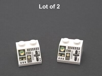 Lego 2x2 Slope Aircraft Horizon Indicator Controls Button Slider ...