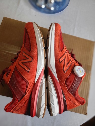 Size 11 - New Balance 990v5 Made in USA Molten Lava "MAMBO SAUCE" VNDS - Picture 7 of 8