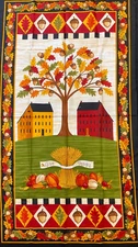 SALTBOX HARVEST PANEL #19430 BY DEB STRAIN FOR MODA, 24" W x 44" H