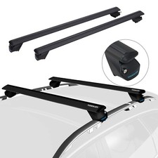 Tooenjoy 47 Pro Roof Rack Cross Bars Rail Luggage Carrier 198lbs Capacity Black
