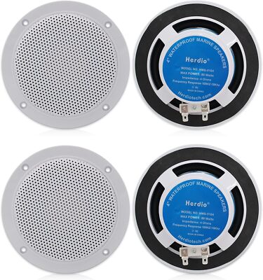 Herdio 4'' 320 W Deckenlautsprecher Bluetooth 2-Wege Küche Deckenlautsprecher DE