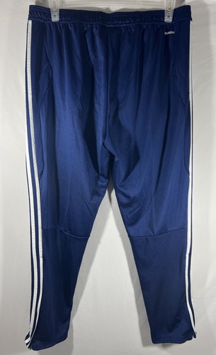 Adidas Aeroready Men’s XL Navy Side Striped Zippered Zip Pockets Athletic Pants - Picture 4 of 11