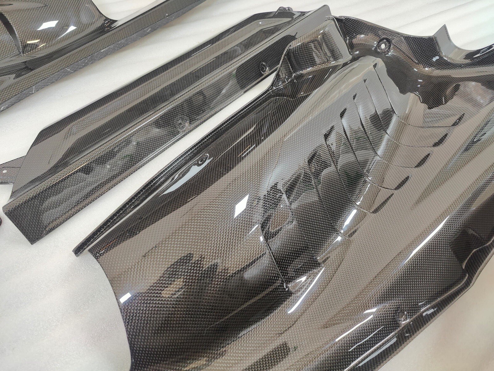 Ferrari F8 Tributo Carbon Fiber Engine Bay Panels 