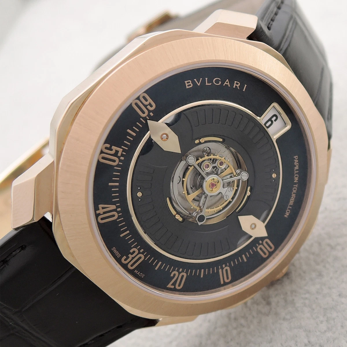 BVLGARI Octo Roma Tourbillon Central Papillon 103475 20cm Men s