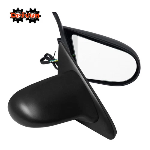 Power Side Mirrors Spoon Style ABS Black 92-95 Honda Civic 2/3 EG EJ