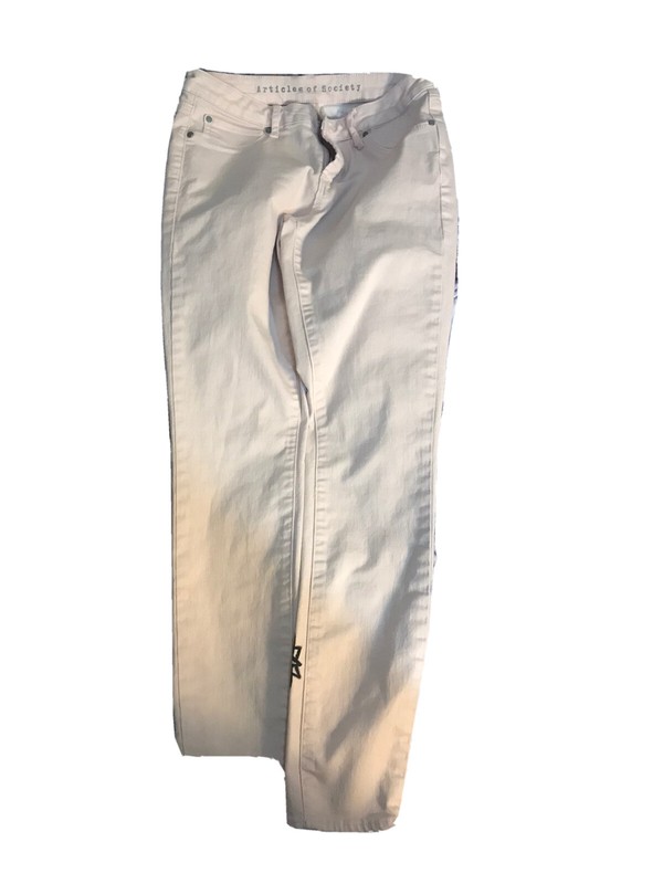 Absodeitly Custom Size 26 Articles of Society Light Peach Skinny Jeans