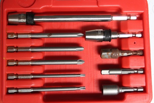 Mac Tools Quick Change Fastener Drive Tool Bit Set W/ Latch Case QCAS16 15pcs - Picture 2 of 4