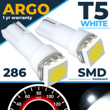 T5 Led White Dashboard 286 Bulbs Smd Dials Xenon Speedo Wedge Car Light Bulb 12v