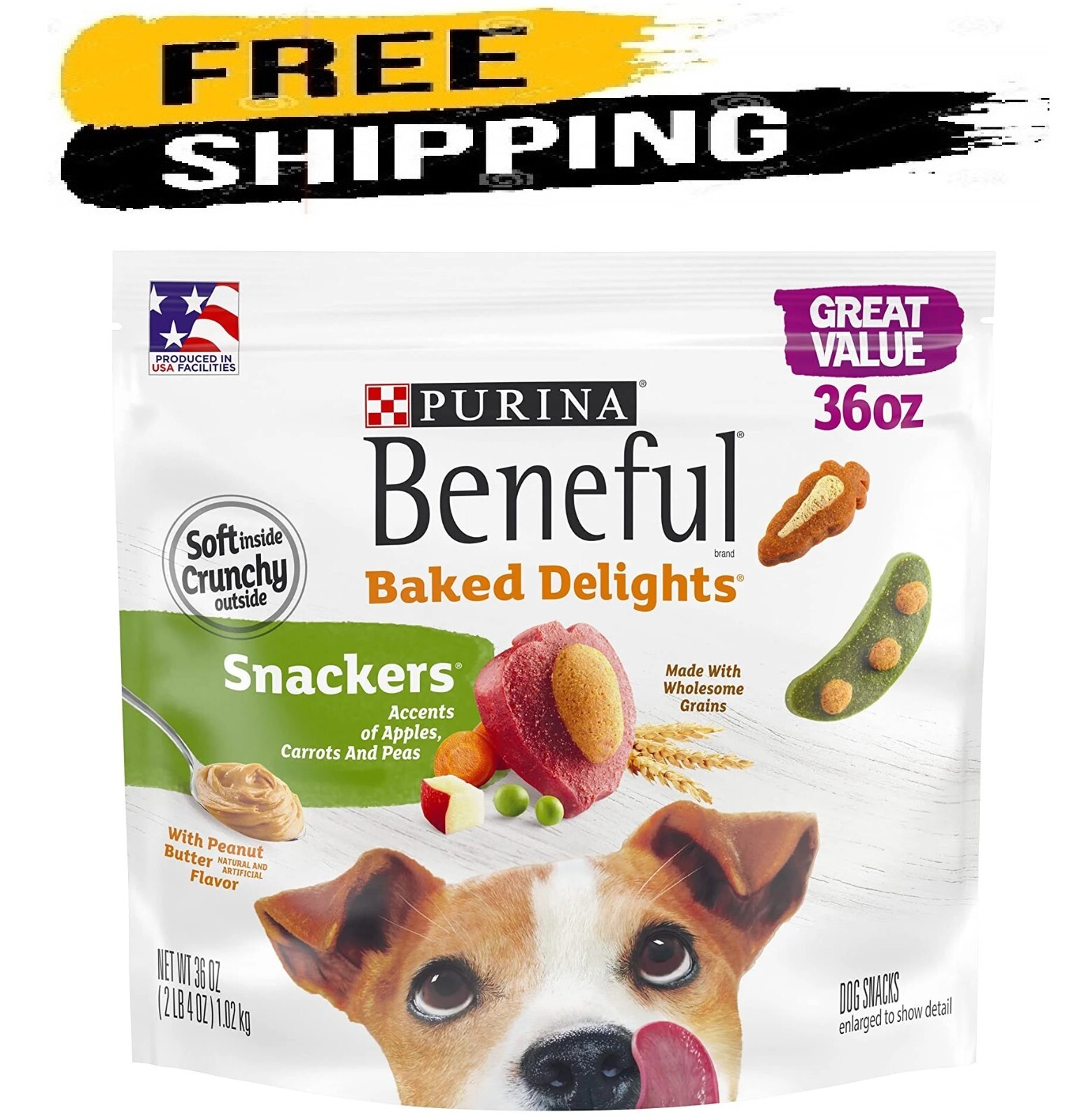 Purina Beneful Made in USA Facilities Dog Training Treats, Baked