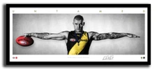 DUSTIN MARTIN MINI WINGS RICHMOND FC AFL PRINT SIGNED FRAMED MEMORABILIA