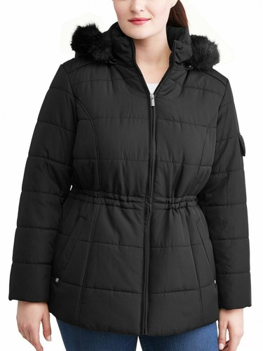 Faux Fur-Trim Hood 