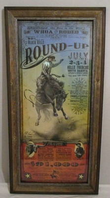 92nd Annual 2011 The Black Hills Round-Up Bob Coronato Rodeo Poster