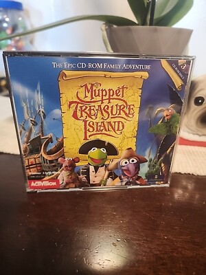 Muppet Treasure Island PC 3 CD-ROM Game 1996 Jim Henson Activision Read