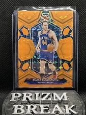 2023-24 Panini Mosaic Bojan Bogdanovic Fluorescent Orange Prizm /25 SSP Pistons