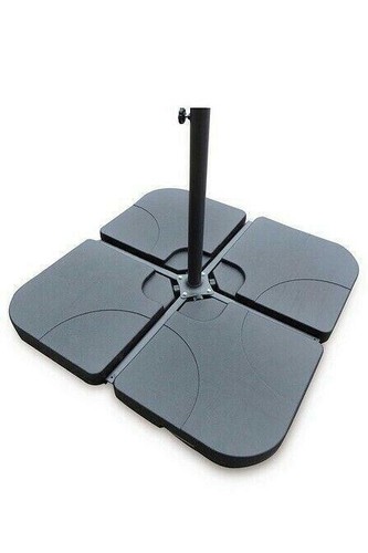 Cantilever Parasol Base Weights Square Stand Banana Hanging Umbrella 4 Pce 0541