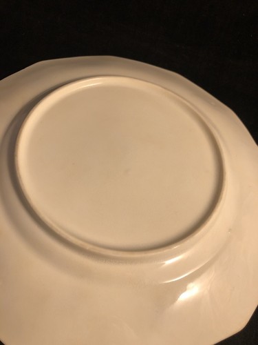 Antique Chelsea Ware 10” Serving Plate Blue Flower Baskets Pattern RARE - Picture 8 of 12