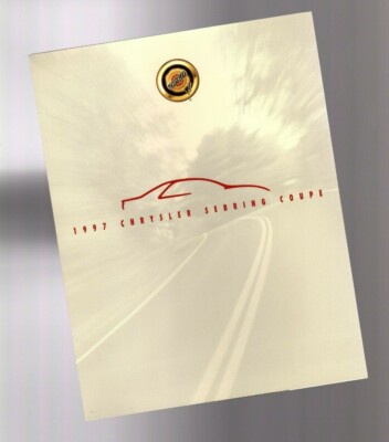 1997 Chrysler SEBRING COUPE Dealer Sales Brochure with Color Chart