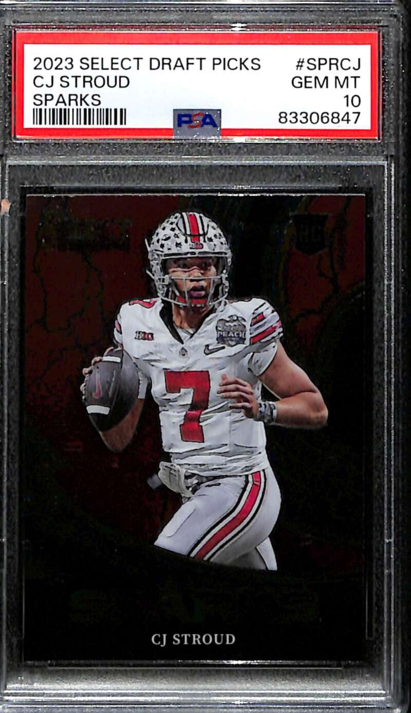 2023 Select Draft Picks Sparks 2 CJ Stroud Rookie PSA 10 GEM MT