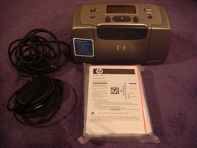 HP Photosmart 145 Digital Inkjet 4x6 photo Printer + full pack Hp photo paper