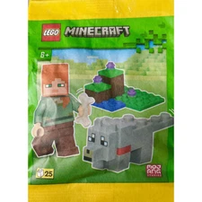 LEGO Minecraft Alex with Wolf Paper Bag 662404 (SEALED)