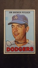 1967 Topps Baseball card # 31 Jim Brewer  ( G to VG )