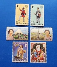 Isle Of Man Stamps, Scott 152-157 Complete Sets MNH