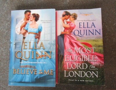 Lot 2 ELLA QUINN - Believe in Me, The Most Eligible Lord in London - ppb.  