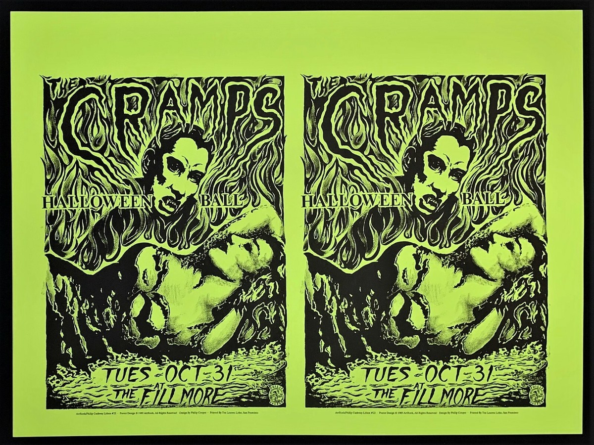 The Cramps POSTER Halloween Ball Fillmore Art by Phillip Cooper