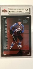 Matt Duchene 2009-10 Quad Black Diamond RUBY Rookie Hockey Card #91/100 KSA 8.5!